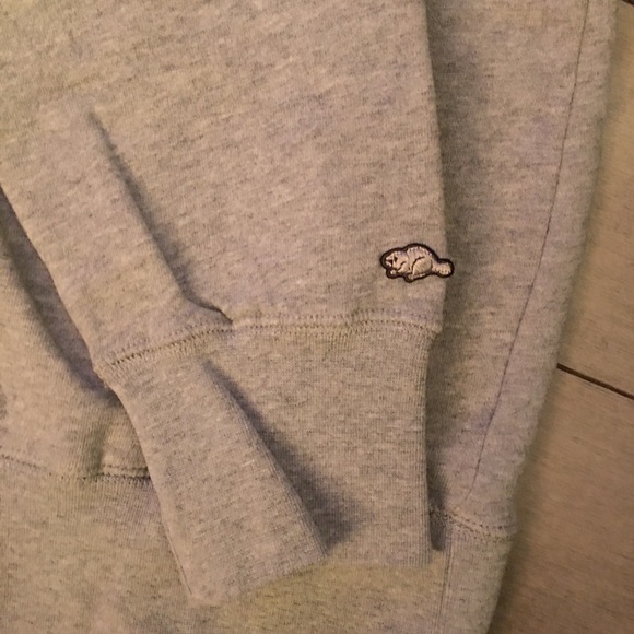 Roots Canada Heavy fleece hoodie : grey small (new without tags) - Picture 4 of 6